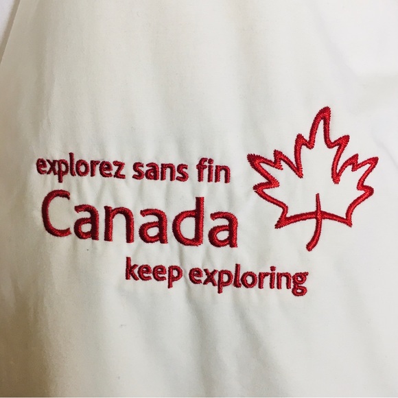 Kanuk Canada Keep Exploring Down Parka Red Maple Leaf Canadian Tourism Board Owl - Picture 4 of 12